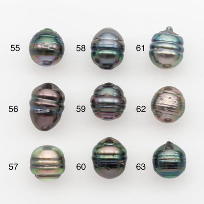 9-10mm Tahitian Pearl, Loose Undrilled with High Luster and Blemishes for Jewelry Making, SKU # 2886TH