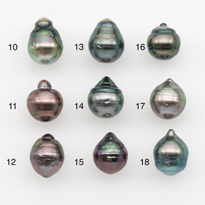 9-10mm Tahitian Pearl, Loose Undrilled with High Luster and Blemishes for Jewelry Making, SKU # 2887TH