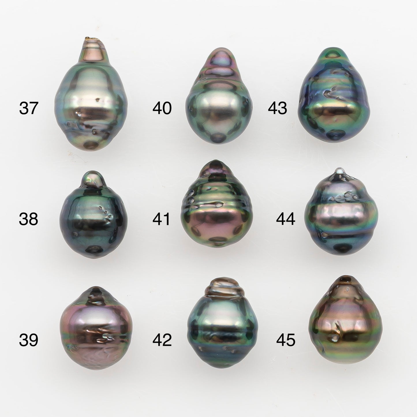 9-10mm Tahitian Pearl, Loose Undrilled with High Luster and Blemishes for Jewelry Making, SKU # 2887TH