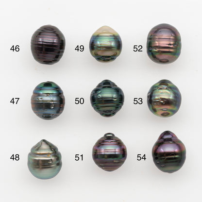 9-10mm Tahitian Pearl, Loose Undrilled with High Luster and Blemishes for Jewelry Making, SKU # 2887TH