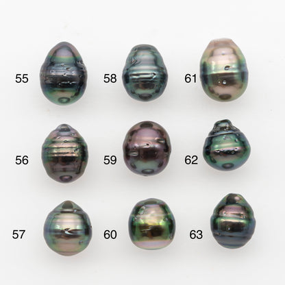 9-10mm Tahitian Pearl, Loose Undrilled with High Luster and Blemishes for Jewelry Making, SKU # 2887TH