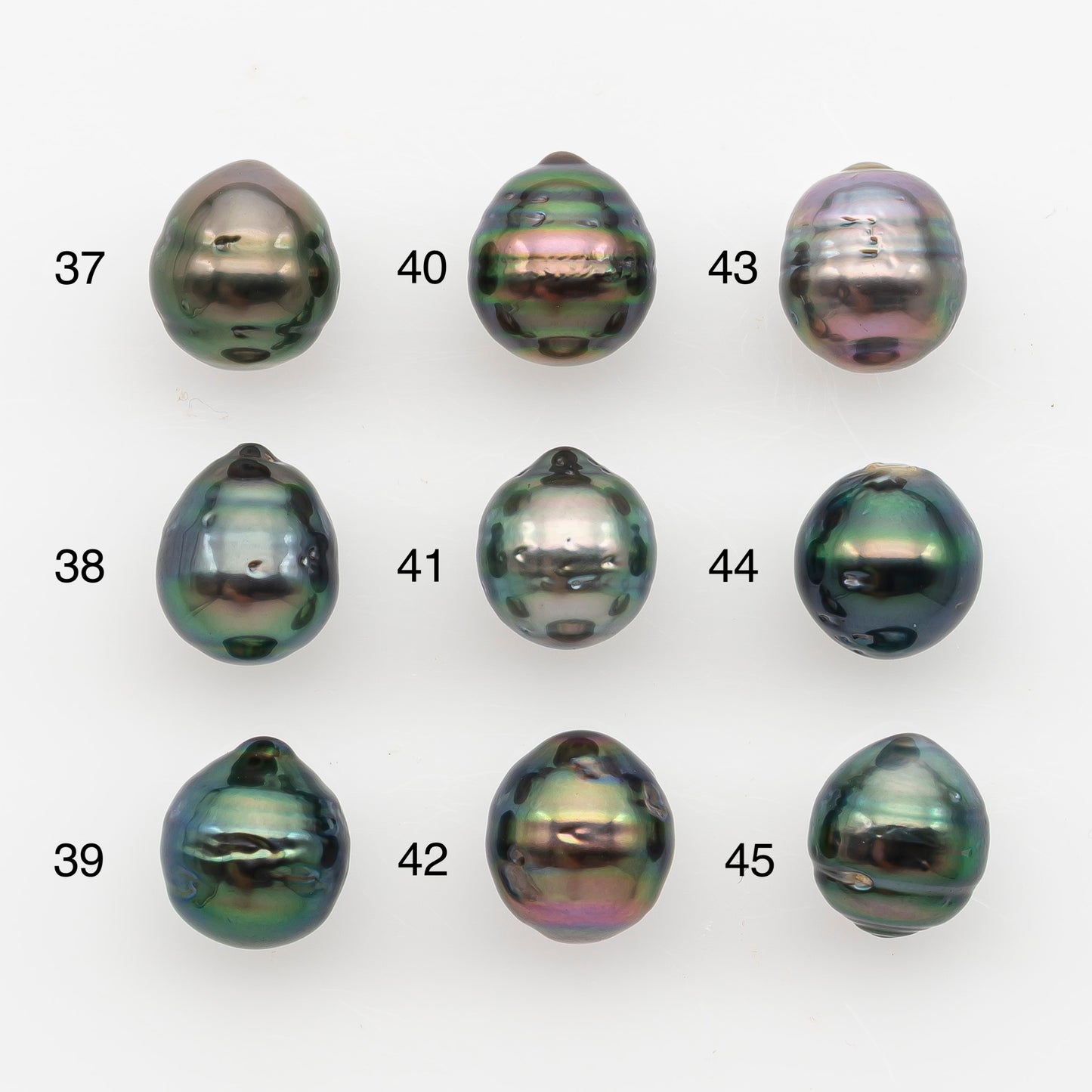 9-10mm Tahitian Pearl, Loose Undrilled with High Luster and Blemishes for Jewelry Making, SKU # 2888TH