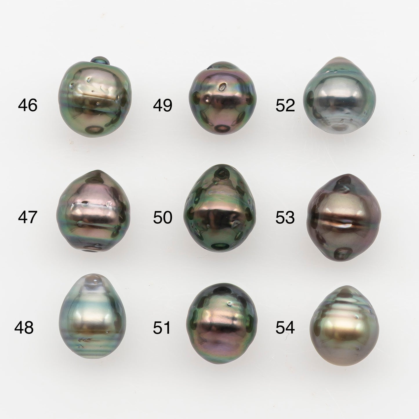 9-10mm Tahitian Pearl, Loose Undrilled with High Luster and Blemishes for Jewelry Making, SKU # 2888TH