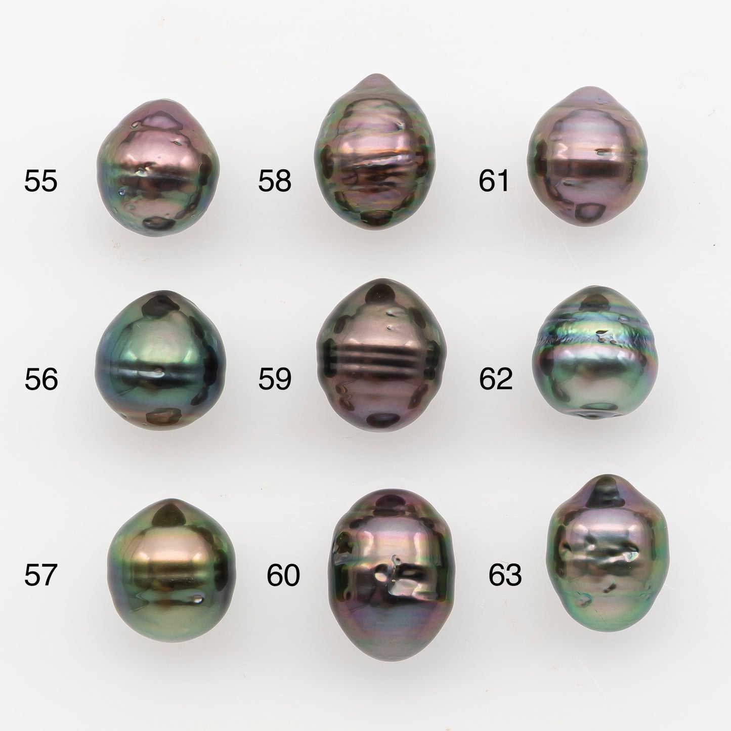 9-10mm Tahitian Pearl, Loose Undrilled with High Luster and Blemishes for Jewelry Making, SKU # 2888TH