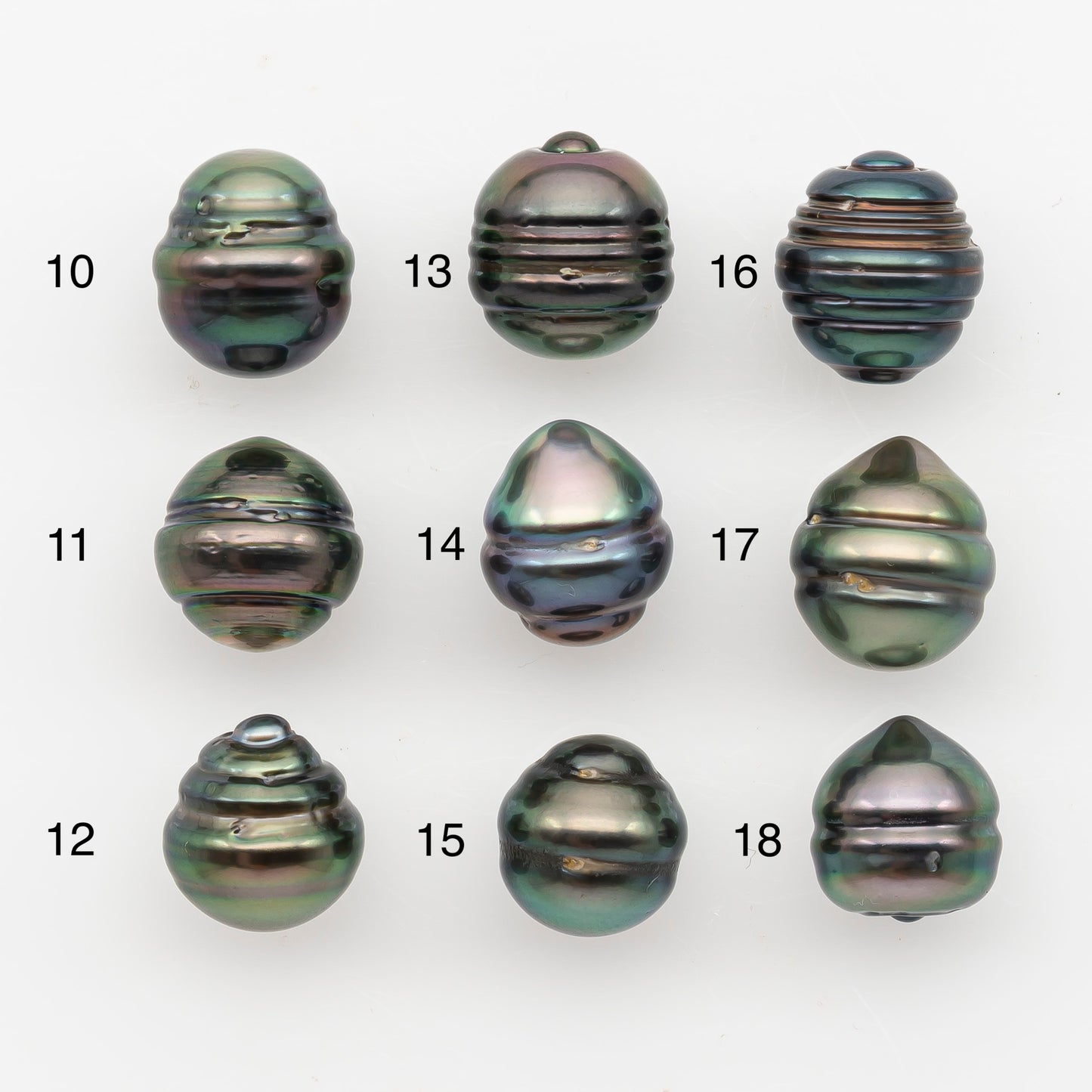 10-11mm Tahitian Pearl, Loose Undrilled with High Luster and Blemishes for Jewelry Making, SKU # 2889TH