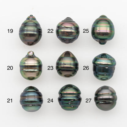 10-11mm Tahitian Pearl, Loose Undrilled with High Luster and Blemishes for Jewelry Making, SKU # 2889TH