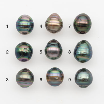 10-11mm Tahitian Pearl, Loose Undrilled with High Luster and Blemishes for Jewelry Making, SKU # 2890TH