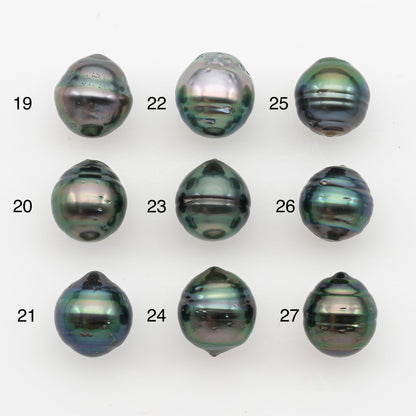 10-11mm Tahitian Pearl, Loose Undrilled with High Luster and Blemishes for Jewelry Making, SKU # 2890TH