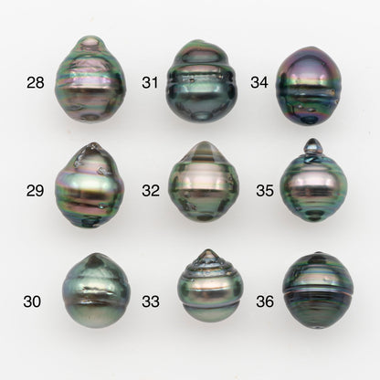10-11mm Tahitian Pearl, Loose Undrilled with High Luster and Blemishes for Jewelry Making, SKU # 2890TH