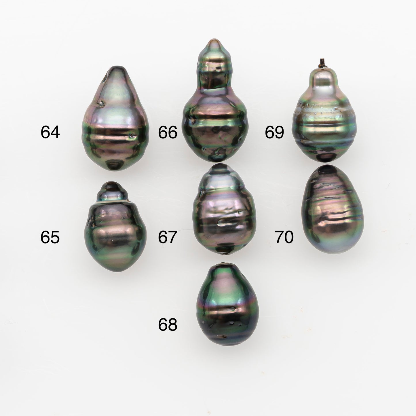 10-11mm Tahitian Pearl, Loose Undrilled with High Luster and Blemishes for Jewelry Making, SKU # 2890TH