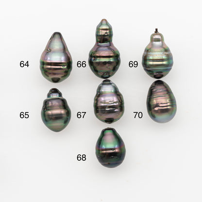 10-11mm Tahitian Pearl, Loose Undrilled with High Luster and Blemishes for Jewelry Making, SKU # 2890TH