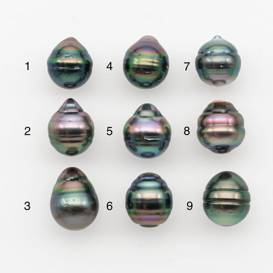 10-11mm Tahitian Pearl, Loose Undrilled with High Luster and Blemishes for Jewelry Making, SKU # 2891TH