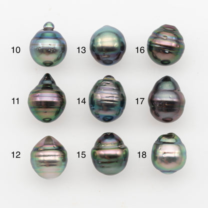 10-11mm Tahitian Pearl, Loose Undrilled with High Luster and Blemishes for Jewelry Making, SKU # 2891TH
