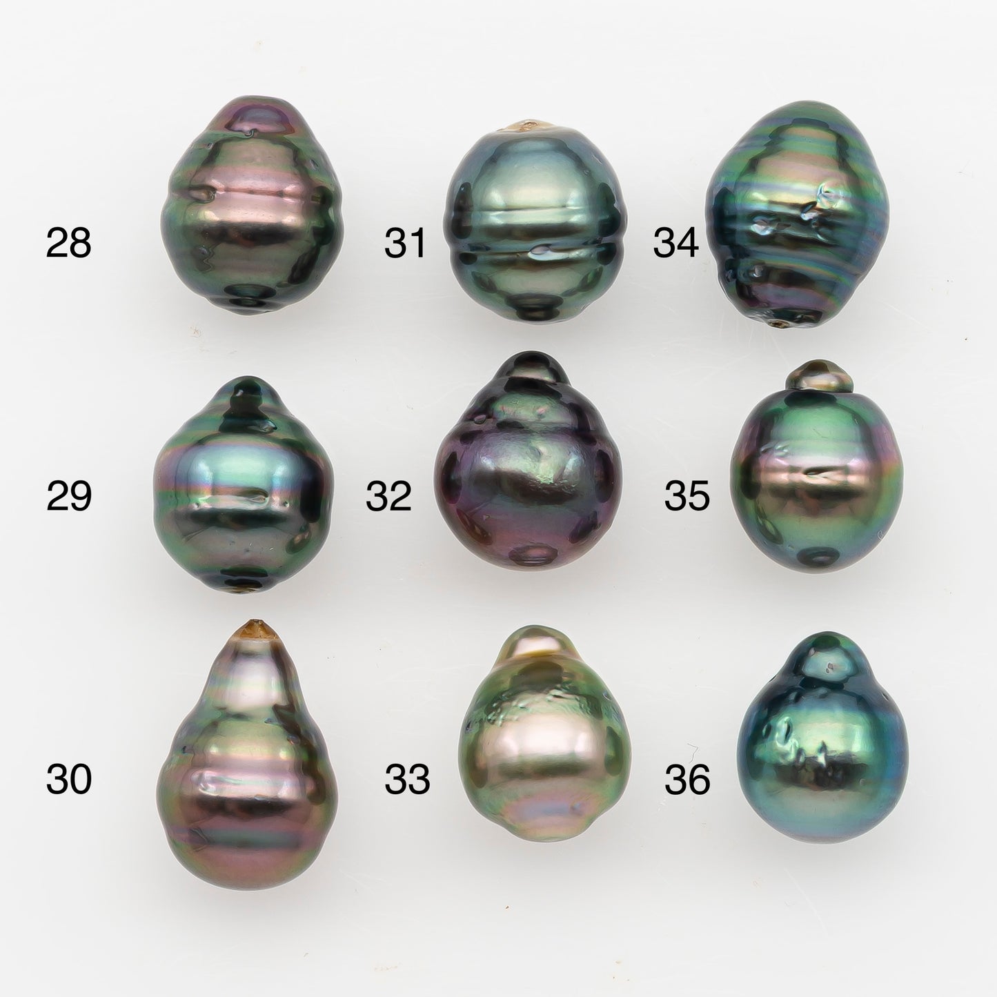 10-11mm Tahitian Pearl, Loose Undrilled with High Luster and Blemishes for Jewelry Making, SKU # 2891TH