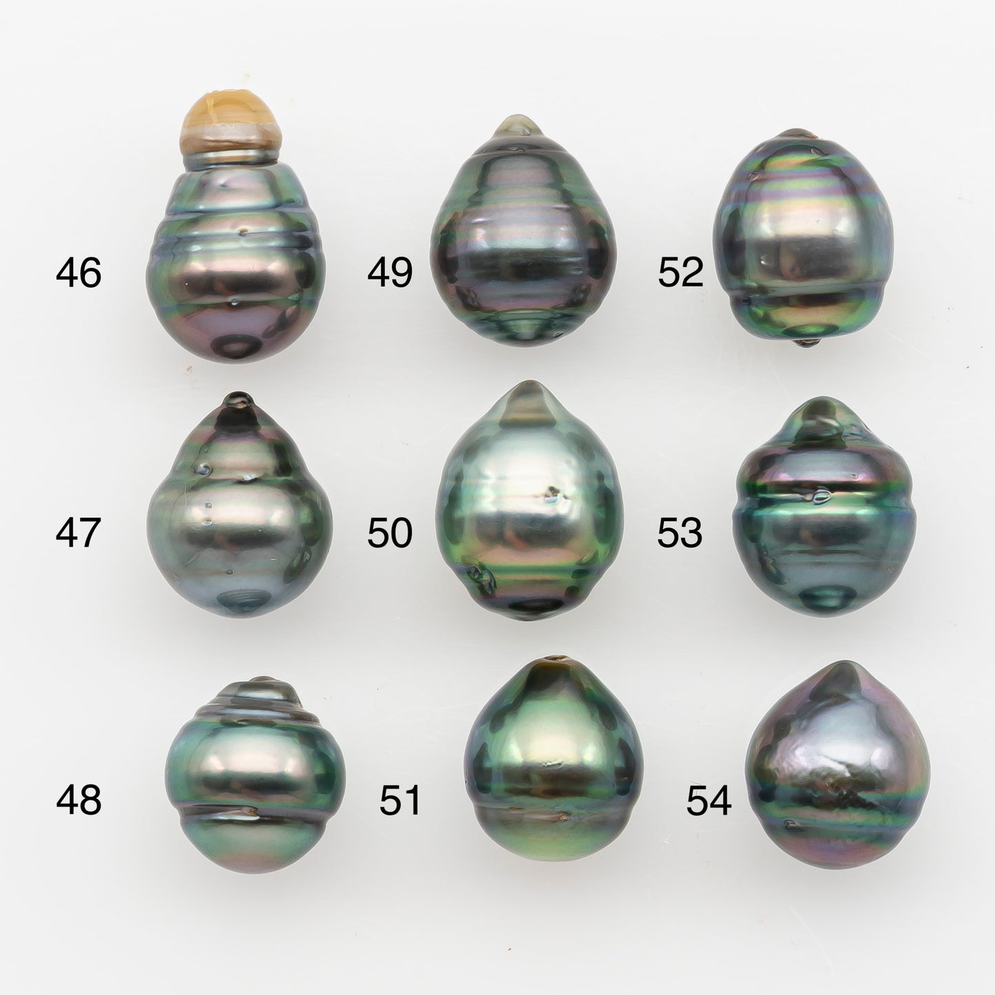 10-11mm Tahitian Pearl, Loose Undrilled with High Luster and Blemishes for Jewelry Making, SKU # 2891TH