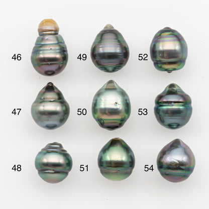 10-11mm Tahitian Pearl, Loose Undrilled with High Luster and Blemishes for Jewelry Making, SKU # 2891TH