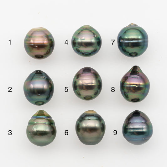 10-11mm Tahitian Pearl, Loose Undrilled with High Luster and Blemishes for Jewelry Making, SKU # 2892TH