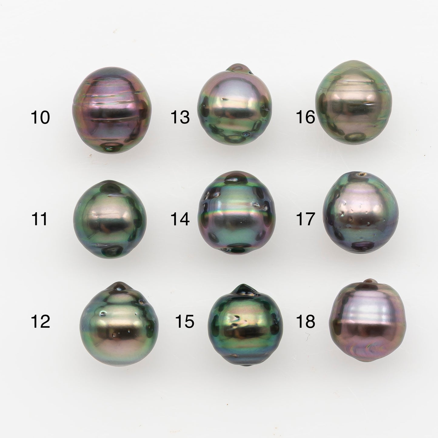 10-11mm Tahitian Pearl, Loose Undrilled with High Luster and Blemishes for Jewelry Making, SKU # 2892TH