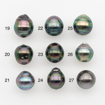 10-11mm Tahitian Pearl, Loose Undrilled with High Luster and Blemishes for Jewelry Making, SKU # 2892TH