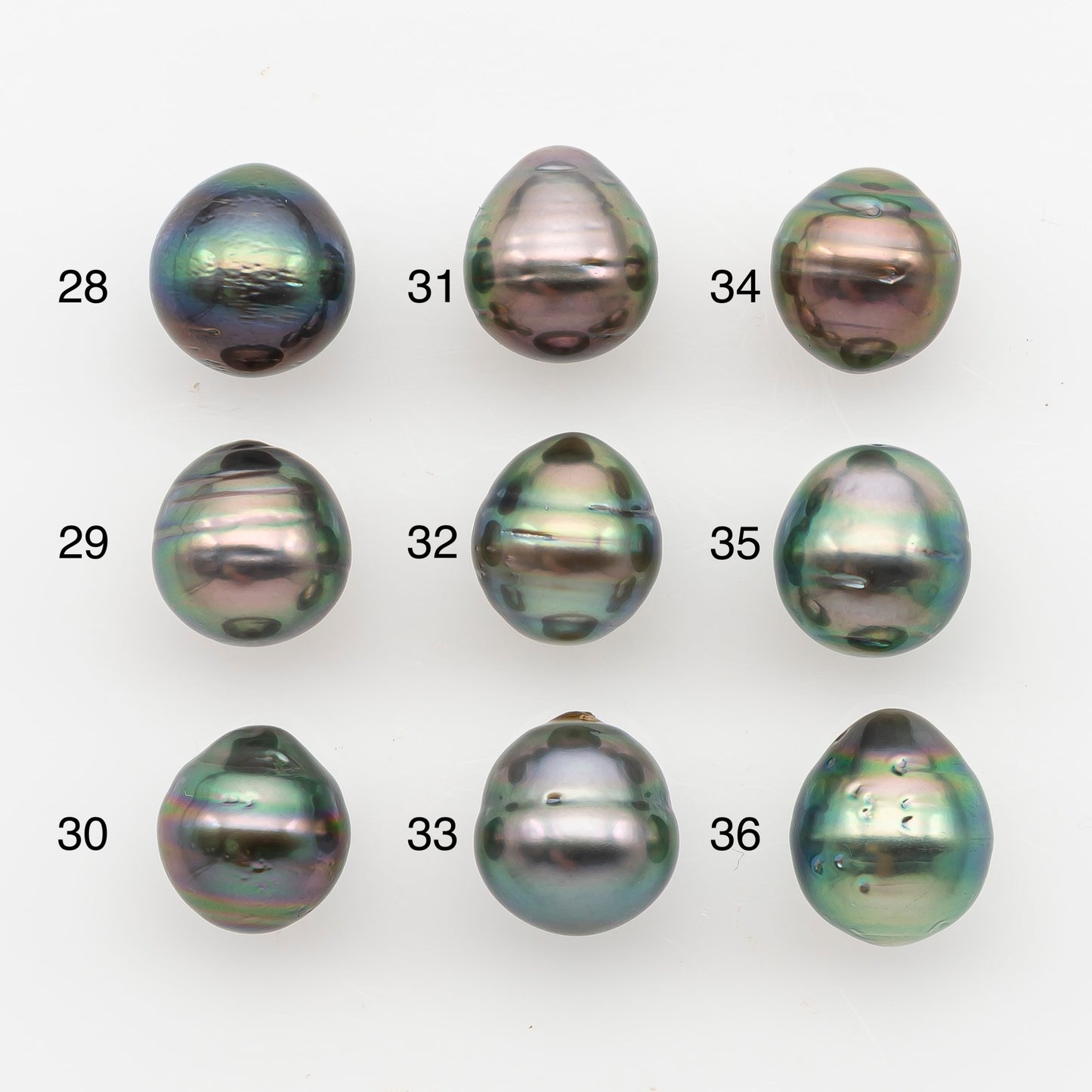 10-11mm Tahitian Pearl, Loose Undrilled with High Luster and Blemishes for Jewelry Making, SKU # 2892TH