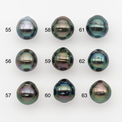 10-11mm Tahitian Pearl, Loose Undrilled with High Luster and Blemishes for Jewelry Making, SKU # 2892TH