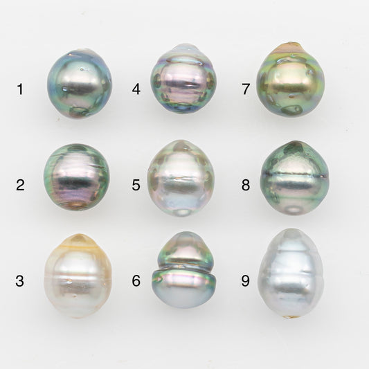 10-11mm Tahitian Pearl, Loose Undrilled with High Luster and Blemishes for Jewelry Making, SKU # 2893TH