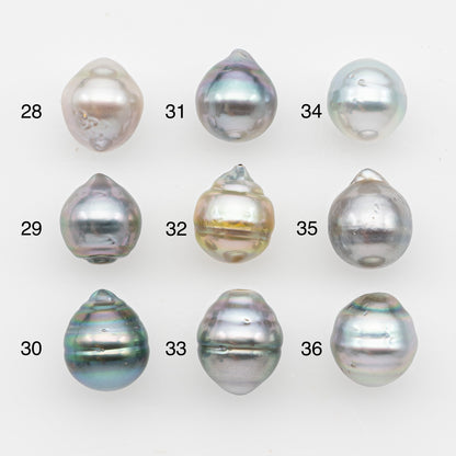 10-11mm Tahitian Pearl, Loose Undrilled with High Luster and Blemishes for Jewelry Making, SKU # 2893TH