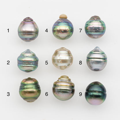 10-11mm Tahitian Pearl, Loose Undrilled with High Luster and Blemishes for Jewelry Making, SKU # 2894TH