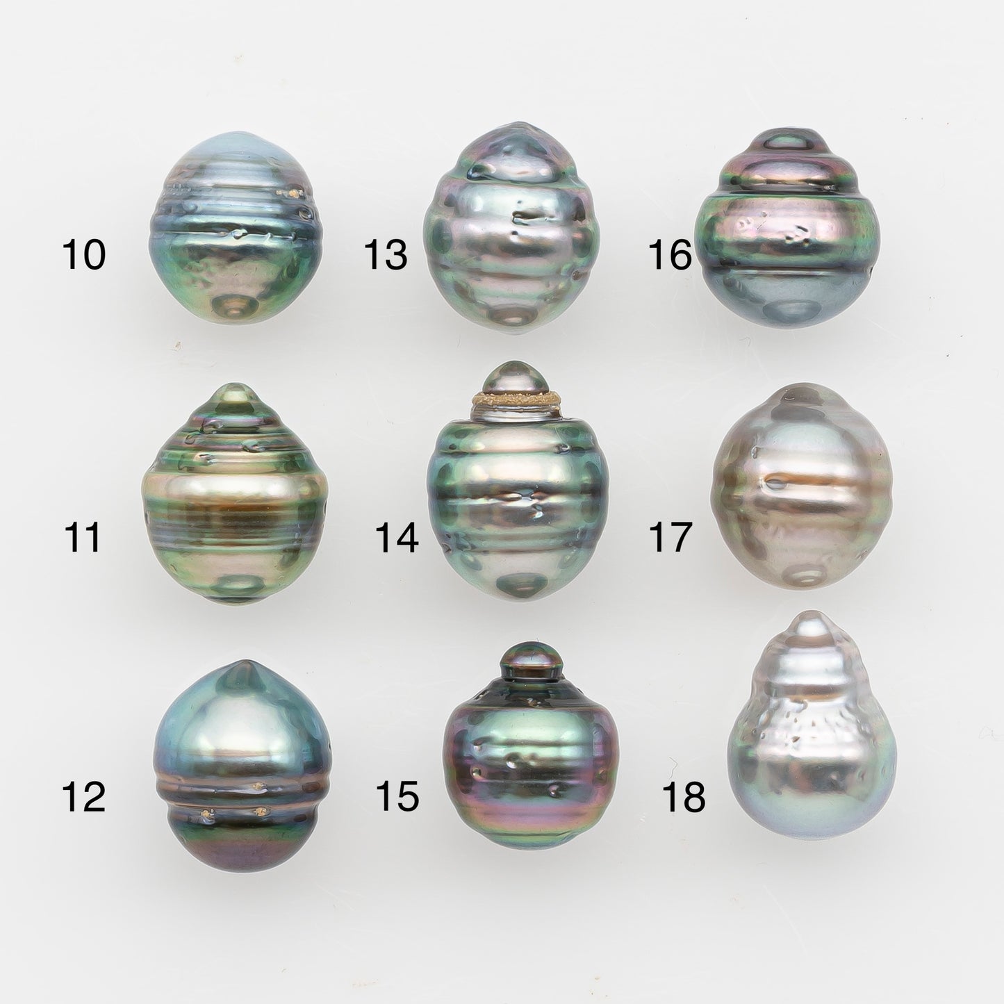 10-11mm Tahitian Pearl, Loose Undrilled with High Luster and Blemishes for Jewelry Making, SKU # 2894TH