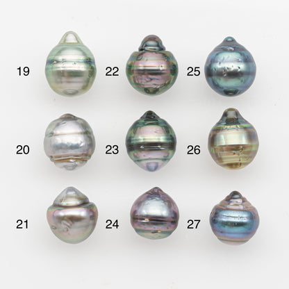 10-11mm Tahitian Pearl, Loose Undrilled with High Luster and Blemishes for Jewelry Making, SKU # 2894TH