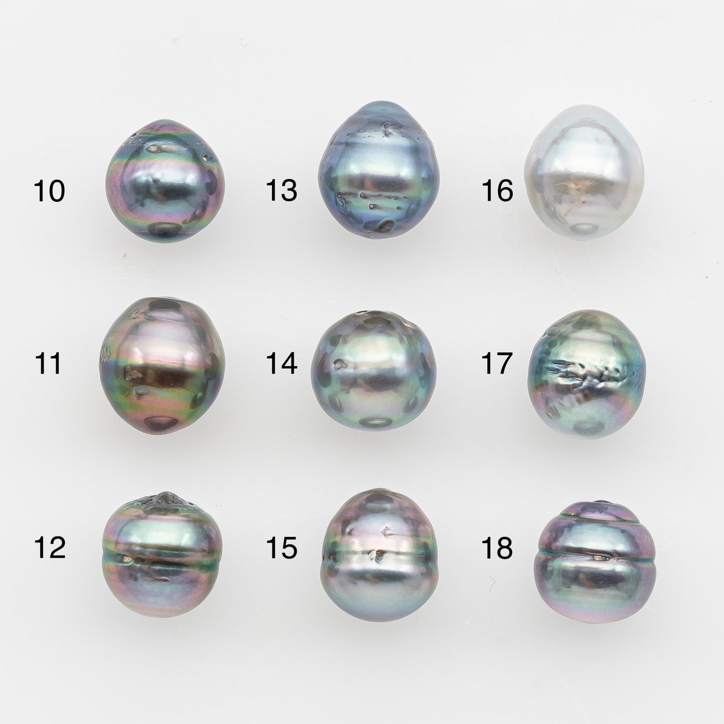 9-10mm Tahitian Pearl, Loose Undrilled with High Luster and Blemishes for Jewelry Making, SKU # 2895TH