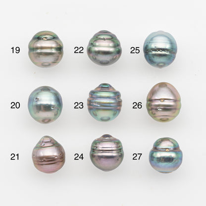 9-10mm Tahitian Pearl, Loose Undrilled with High Luster and Blemishes for Jewelry Making, SKU # 2895TH