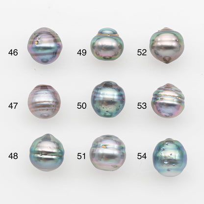 9-10mm Tahitian Pearl, Loose Undrilled with High Luster and Blemishes for Jewelry Making, SKU # 2895TH