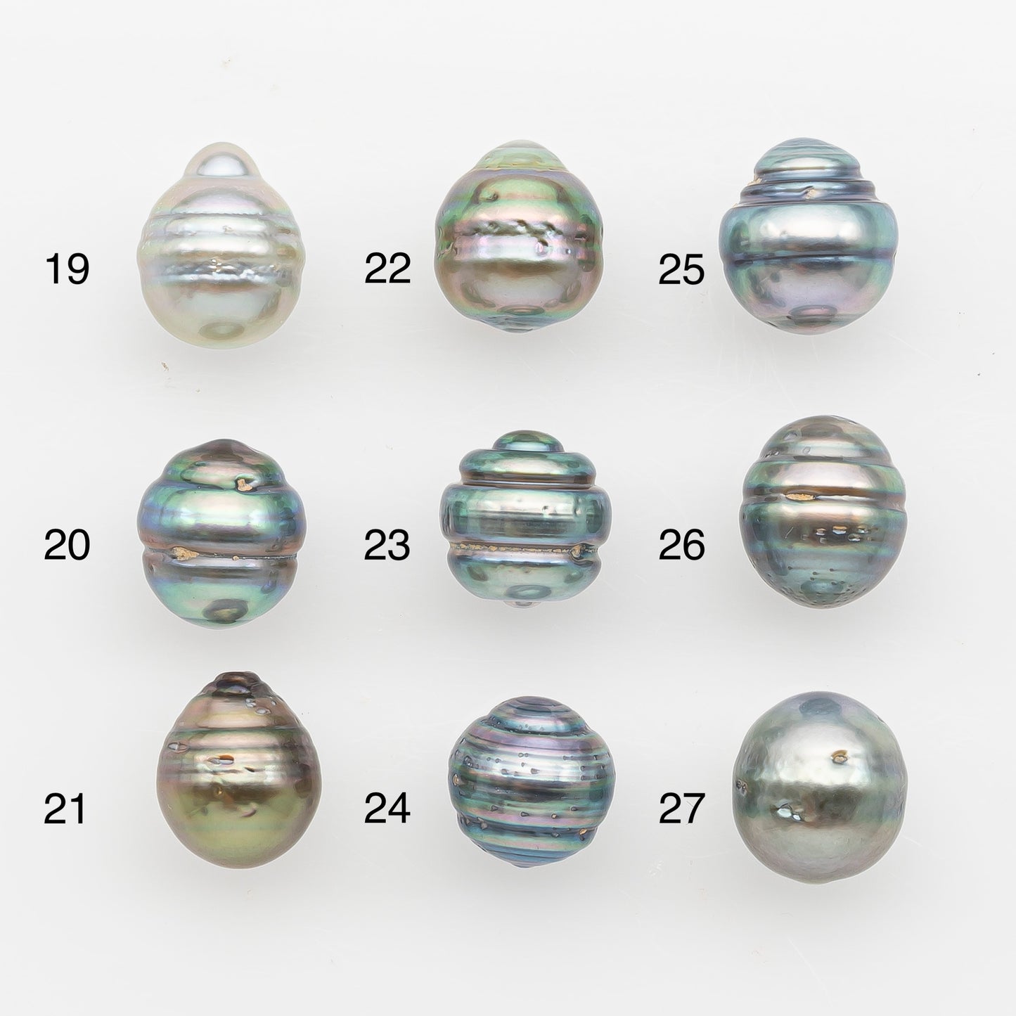 9-10mm Tahitian Pearl, Loose Undrilled with High Luster and Blemishes for Jewelry Making, SKU # 2896TH