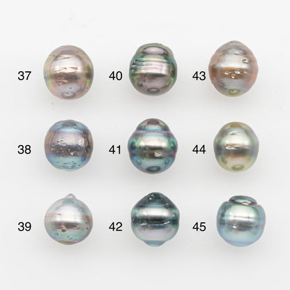 9-10mm Tahitian Pearl, Loose Undrilled with High Luster and Blemishes for Jewelry Making, SKU # 2896TH