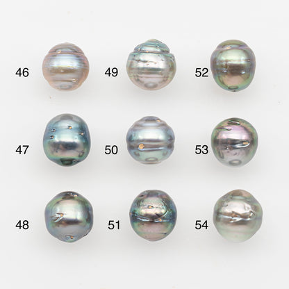 9-10mm Tahitian Pearl, Loose Undrilled with High Luster and Blemishes for Jewelry Making, SKU # 2896TH