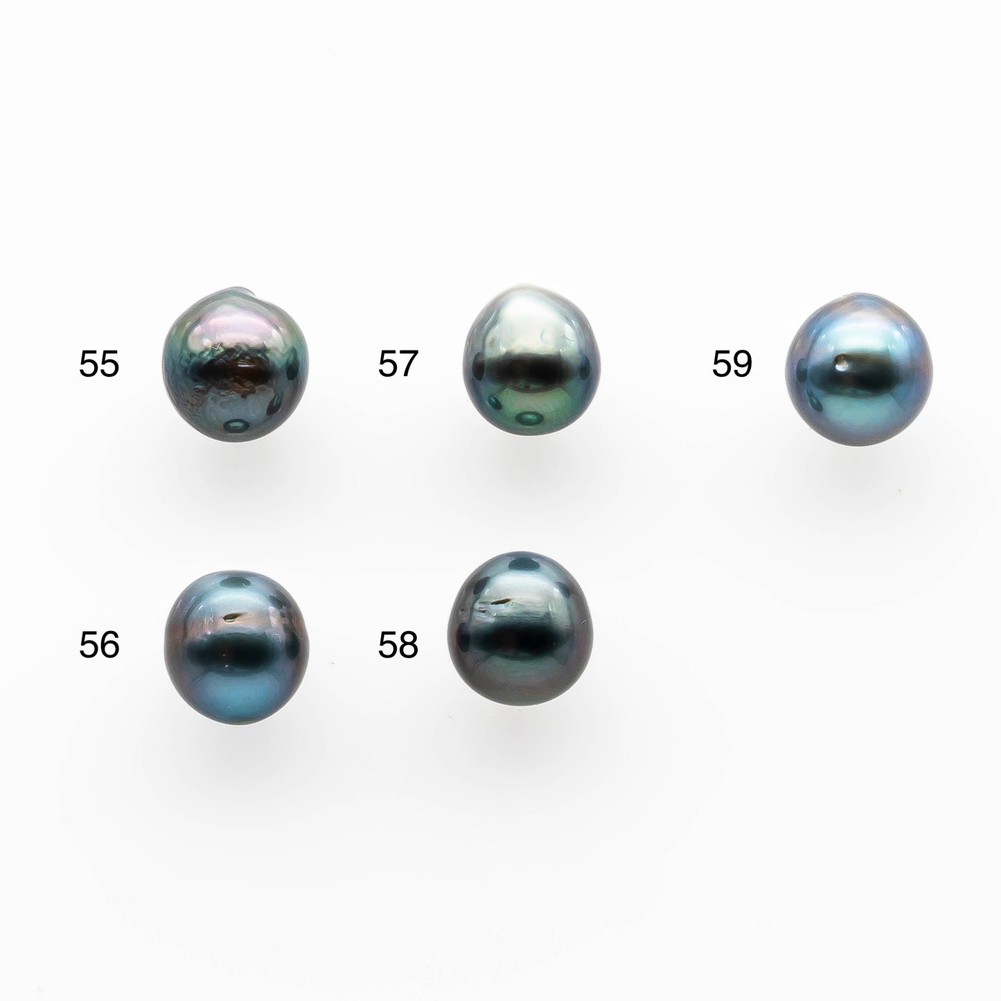 8-9mm Undrilled Drop Tahitian Pearl in High Luster and Natural Color with Minor Blemishes, Loose Single Piece, SKU # 2047TH