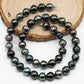 9-10mm Tahitian Pearl Circled in High Luster and Natural Color with Blemishes for Jewelry Making in Full Strand, SKU # 1709TH