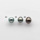 9-10mm Tahitian Pearl Drop in Natural Color and High Luster with Blemish, Single Piece Loose Half Drilled for Jewelry Making, SKU # 1738TH