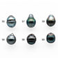 8-9mmmm Tahitian Pearl Drop Undrilled Loose Single Piece in High Luster and Natural Color with Minor Blemishes, SKU # 2032TH