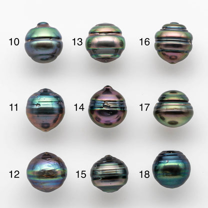 12-13mm Tahitian Pearl Drop with High Luster and Natural Color with Minor Blemishes, Loose Single Piece Undrilled, SKU # 1881TH