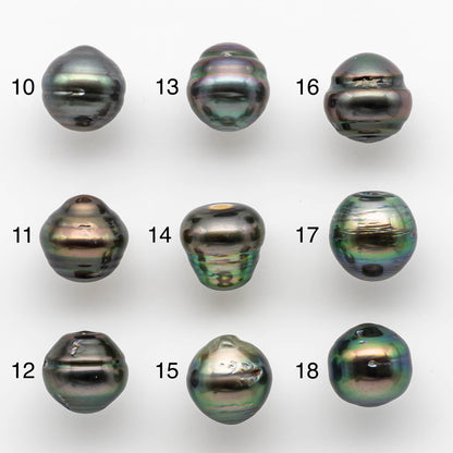 12-13mm Tahitian Pearl Baroque Drops in Natural Color and High Luster, Undrilled Loose Single Piece, SKU # 1883TH