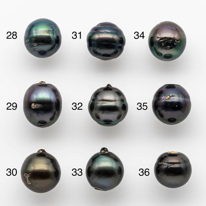 12-13mm Tahitian Pearl Baroque Drops in Natural Color and High Luster, Undrilled Loose Single Piece, SKU # 1883TH