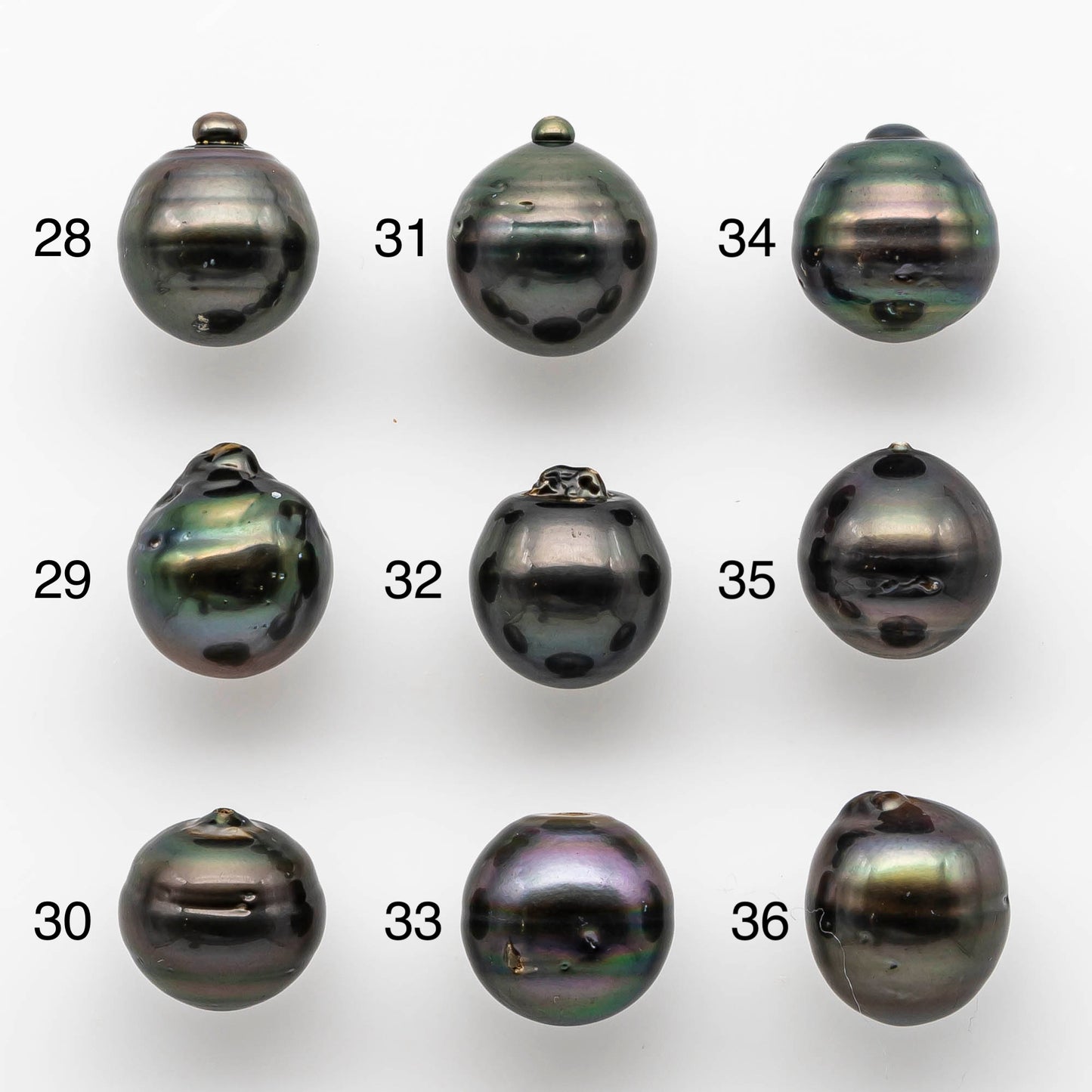 12-13mm High Quality Tahitian Pearl Drop in Natural Color and Very Nice Luster, Single Piece Loose Undrilled, SKU # 1885TH