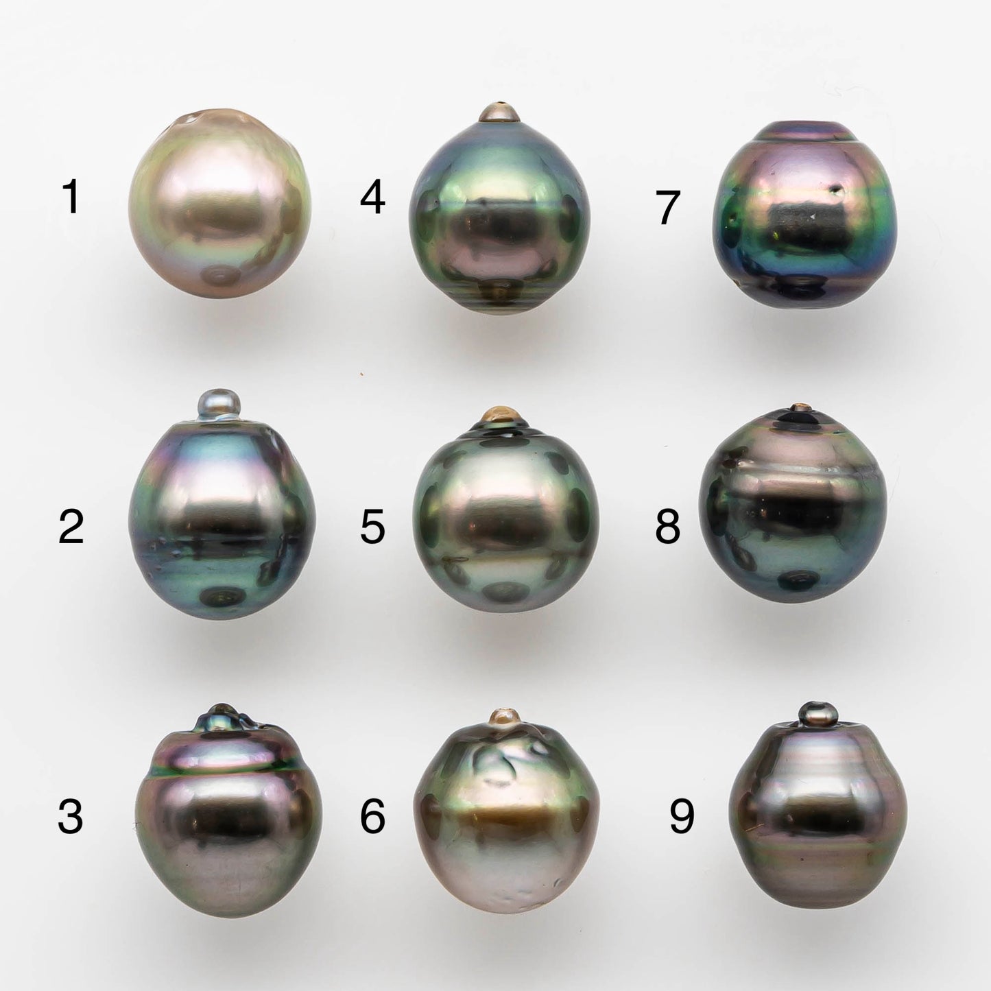 12-13mm Tahitian Pearl Drop with High Luster and Natural Color with Minor Blemishes, Loose Single Piece Undrilled, SKU # 1886TH