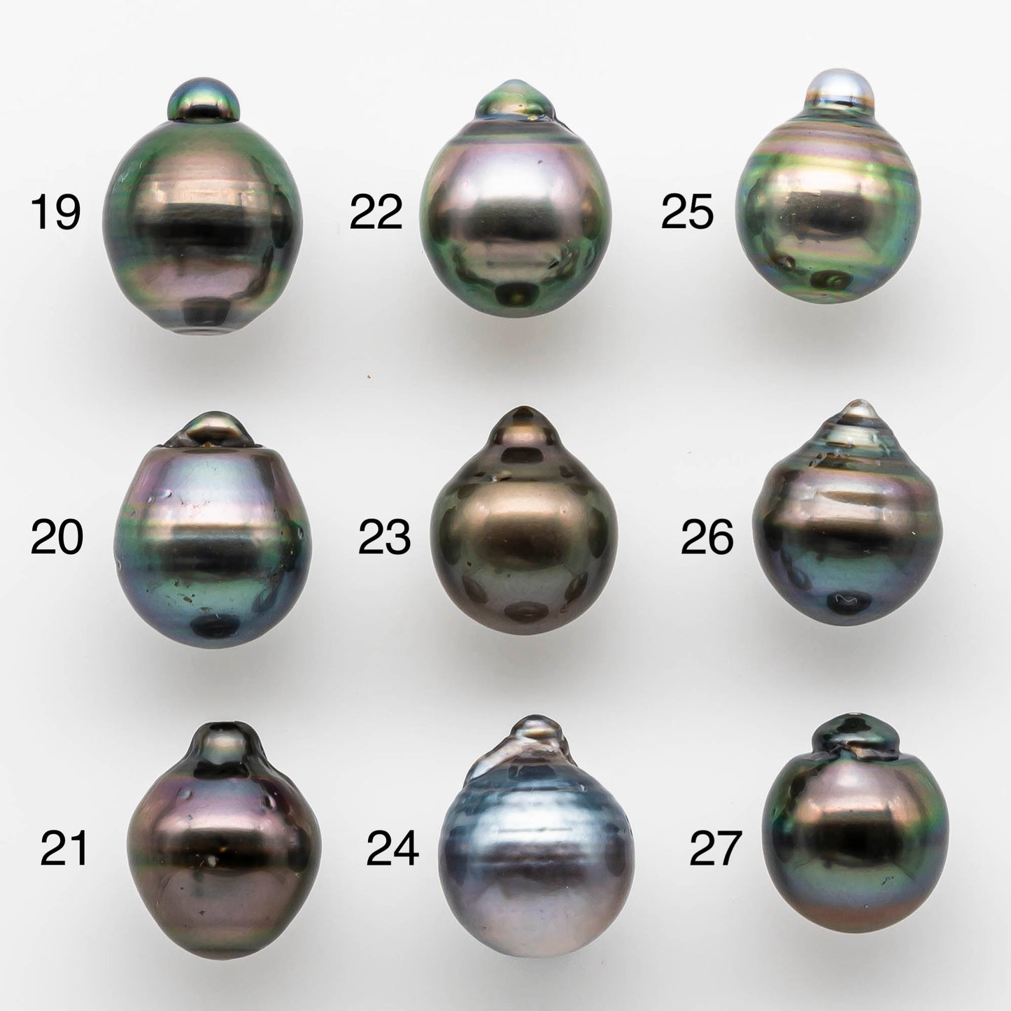 12-13mm Tahitian Pearl Drop with High Luster and Natural Color with Minor Blemishes, Loose Single Piece Undrilled, SKU # 1886TH