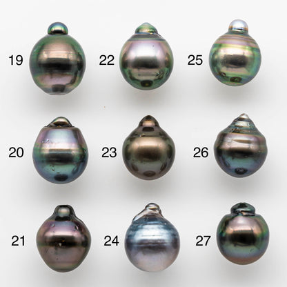 12-13mm Tahitian Pearl Drop with High Luster and Natural Color with Minor Blemishes, Loose Single Piece Undrilled, SKU # 1886TH