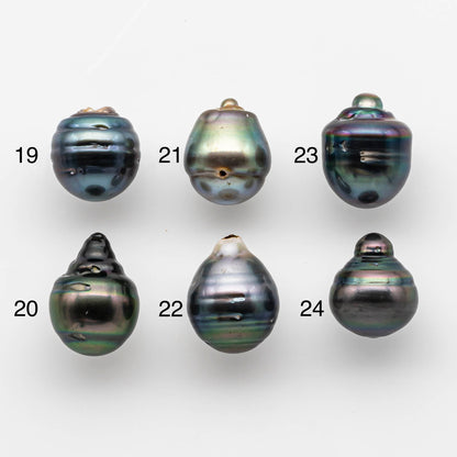 13-14mm Tahitian Pearl Drop Undrilled Loose Single Piece in High Luster and Natural Color with Minor Blemishes, SKU # 1889TH
