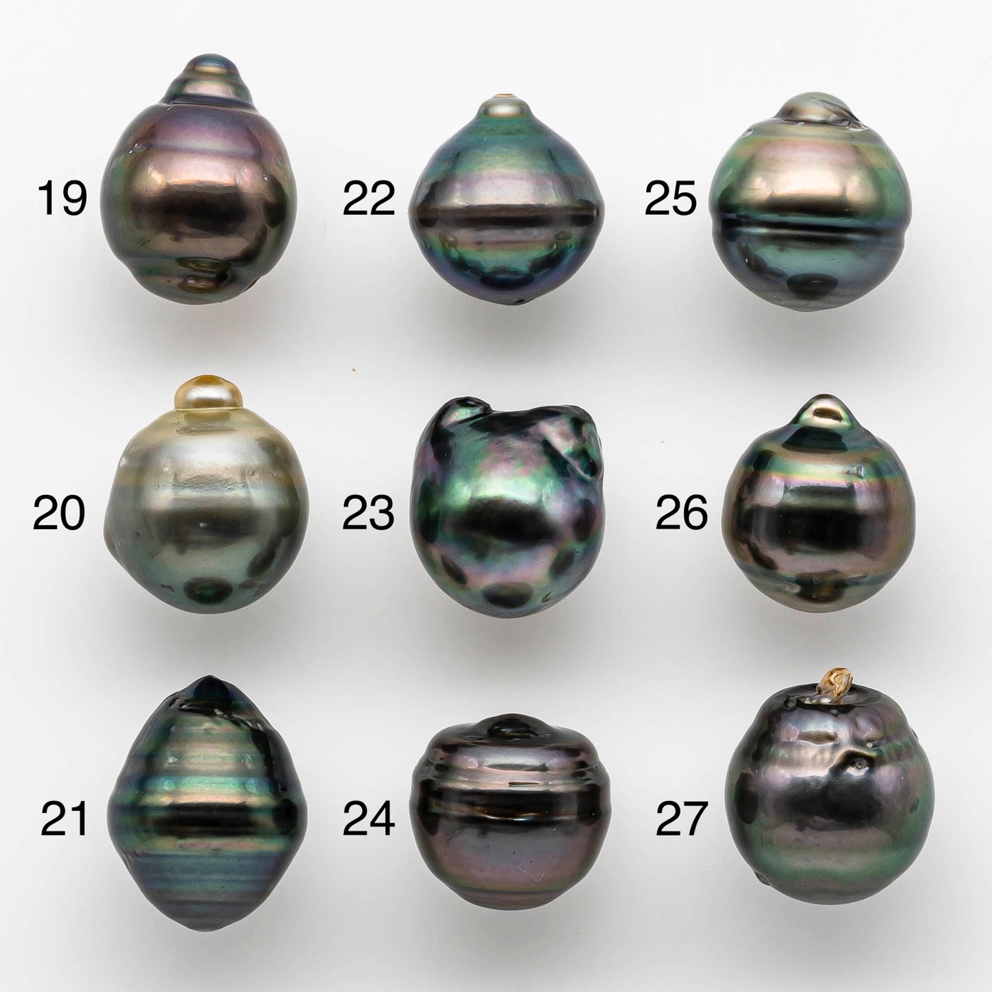 13-14mm Tahitian Pearl Drop with High Luster and Natural Color with Minor Blemishes, Loose Single Piece Undrilled, SKU # 1890TH