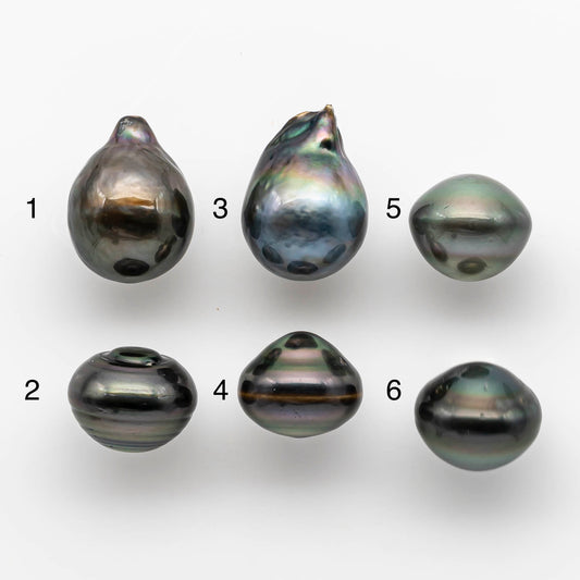 15-16mm High Quality Tahitian Pearl Drop in Natural Color and  Nice Luster, Single Piece Loose Undrilled, SKU # 1893TH